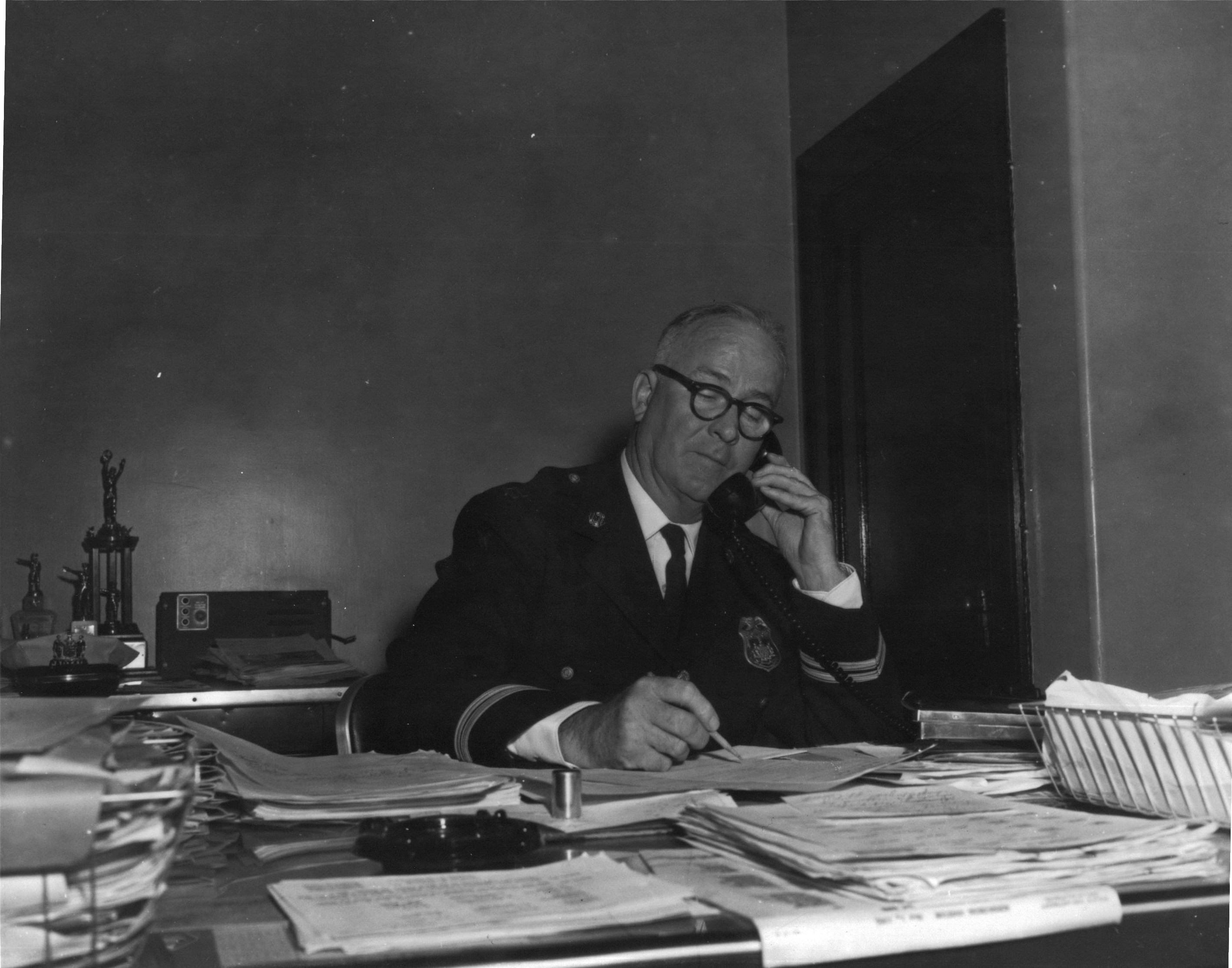 Hh Captain Lyston at work