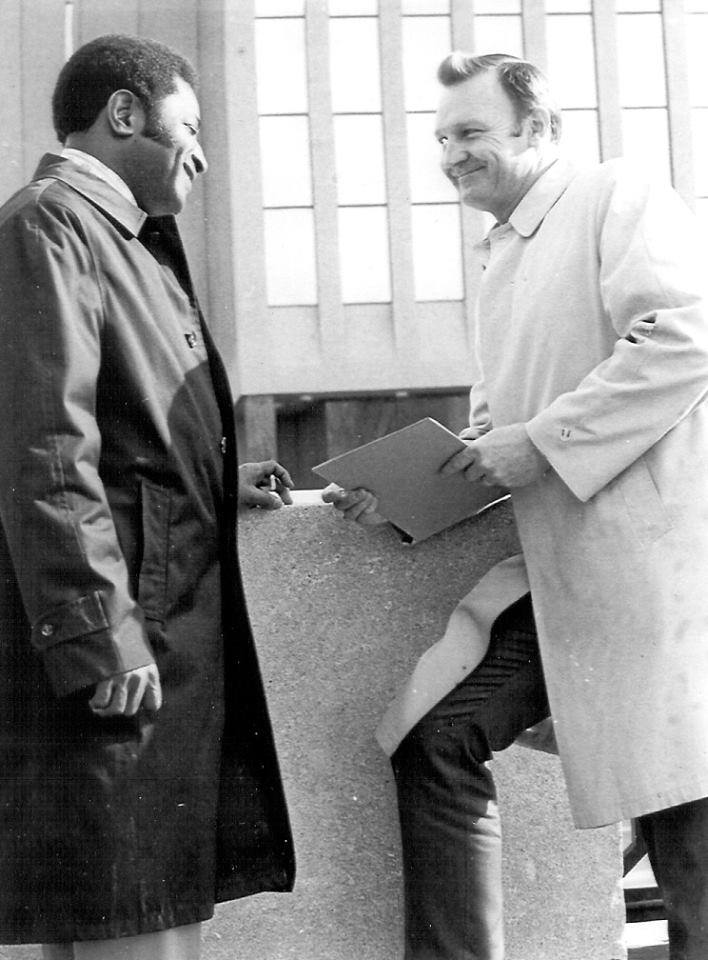 A picture of Baltimore Police history. Homicide Unit legends Rod Brandner and Furrie Cousins. Courtesy of Chuck Brandner