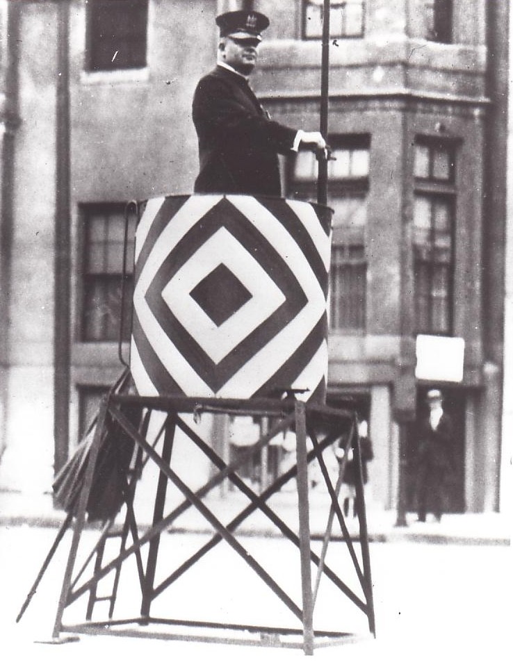 Traffic Officer in stand