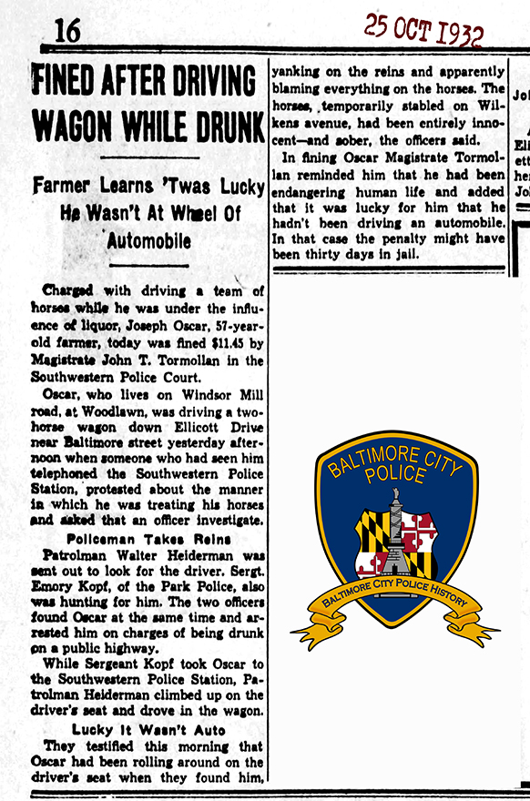 1932 The Evening Sun Tue Oct 25 1932 JH 72